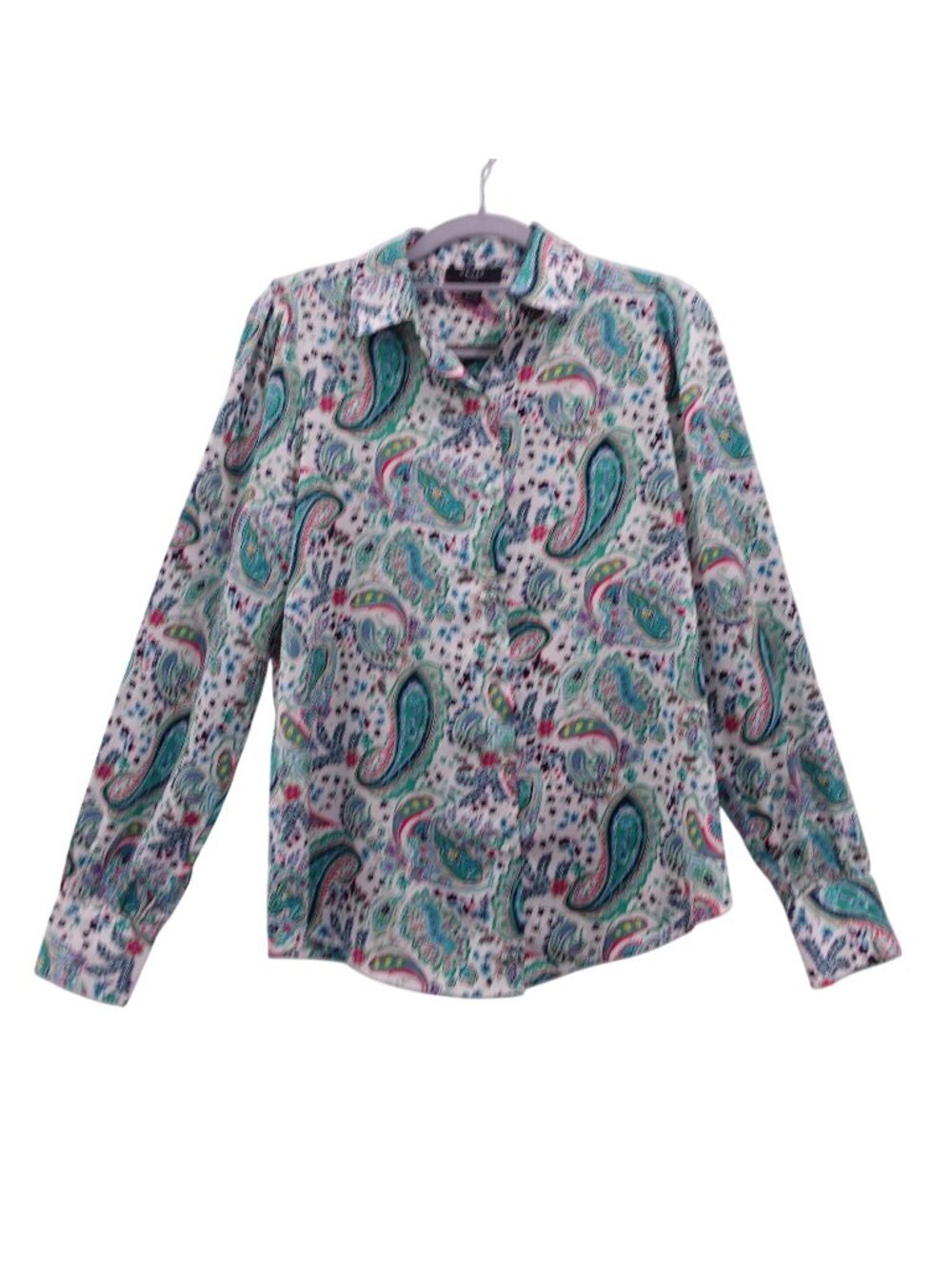 Haver London Button Up Long Sleeve Shirt Sz XS Multicolor Paisley Floral Print